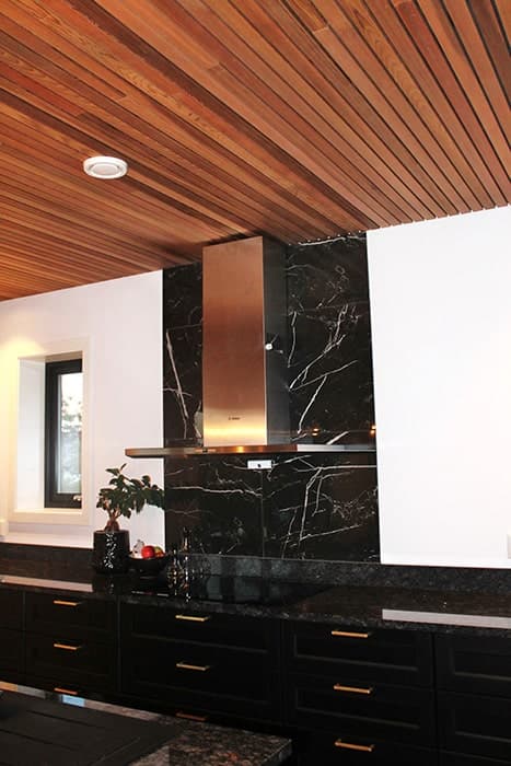 Ceder panel på kjøkkentak